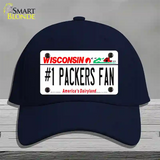 Number 1 Packers Fan Novelty License Plate Hat Tag Cotton / Navy