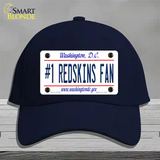 Number 1 Redskins Fan Novelty License Plate Hat Tag Cotton / Navy