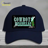 Cowboy Cadillac Novelty License Plate Hat Cotton / Navy