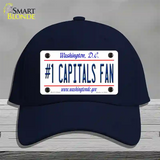 Number 1 Capitals Fan Novelty License Plate Hat Tag Cotton / Navy