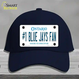 Number 1 Blue Jays Fan Novelty License Plate Hat Tag Cotton / Navy