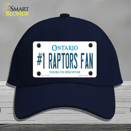 Number 1 Raptors Fan Novelty License Plate Hat Tag Cotton / Navy