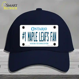 Number 1 Maple Leafs Fan Novelty License Plate Hat Tag Cotton / Navy