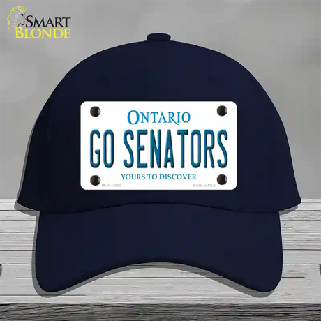 Go Senators Novelty License Plate Hat Tag Cotton / Navy