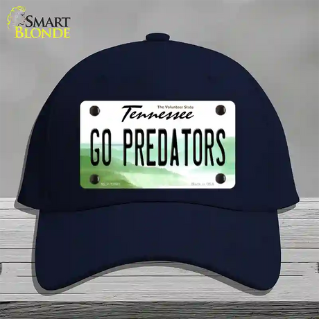 Go Predators Novelty License Plate Hat Tag Cotton / Navy