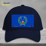 Pohnpei Flag Novelty License Plate Hat Cotton / Navy