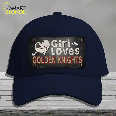 This Girl Loves Her Golden Knights Novelty License Plate Hat Tag Cotton / Navy