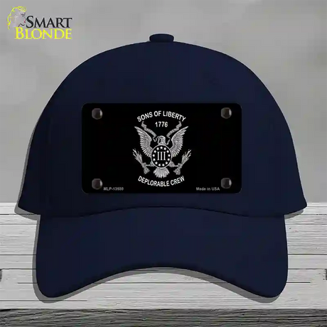 Sons of Liberty 1776 Novelty License Plate Hat Tag Cotton / Navy