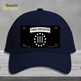 3 Percenter Ring of Stars Novelty License Plate Hat Tag Cotton / Navy