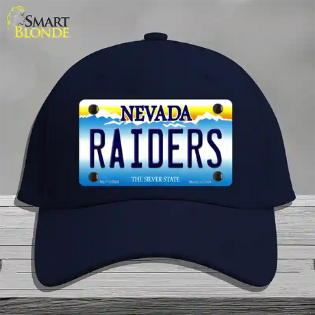 Raiders Nevada Novelty License Plate Hat Tag Cotton / Navy