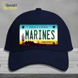 Marines Arizona Novelty License Plate Hat Tag Cotton / Navy