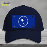 Chuuk Island Flag Novelty License Plate Hat Tag Cotton / Navy