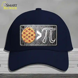 Pie Greater Than Pi Novelty License Plate Hat Tag Cotton / Navy