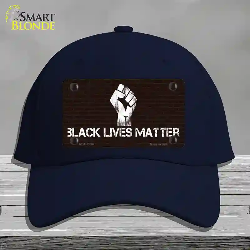 Black Lives Matter Brick Novelty License Plate Hat Tag Cotton / Navy