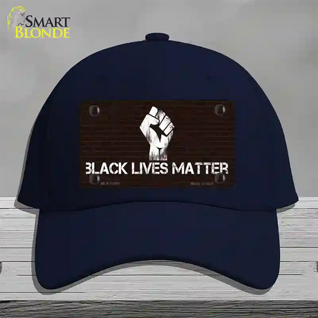 Black Lives Matter Brick Novelty License Plate Hat Tag Cotton / Navy