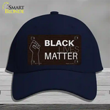 Black Lives Matter Fist Brick Novelty License Plate Hat Tag Cotton / Navy