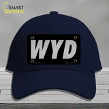 WYD Black Novelty License Plate Hat Tag Cotton / Navy