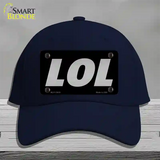 LOL Black Novelty License Plate Hat Tag Cotton / Navy