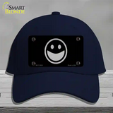 Happy Black Novelty License Plate Hat Tag Cotton / Navy