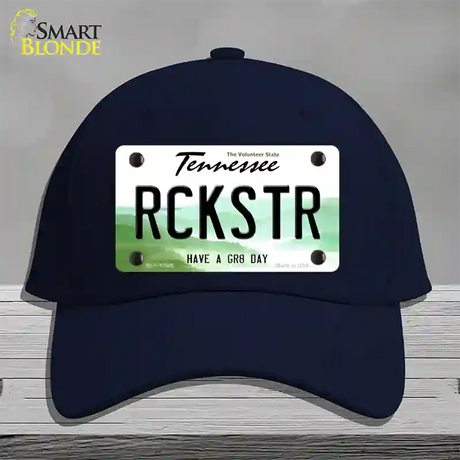 Rockstar Novelty License Plate Hat Tag Cotton / Navy