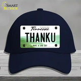 Thank You Novelty License Plate Hat Tag Cotton / Navy