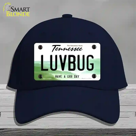 Love Bug Novelty License Plate Hat Tag Cotton / Navy