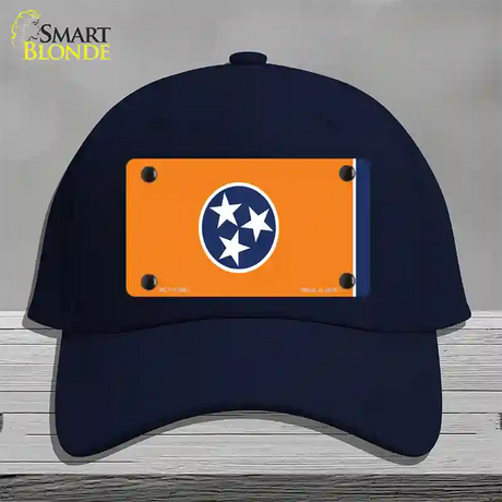 Tennessee Flag Orange Novelty License Plate Hat Tag Cotton / Navy