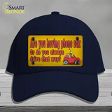 Are You Having Phone Sex Novelty License Plate Hat Tag Cotton / Navy