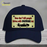 Drivers With Cellphones Do Novelty License Plate Hat Tag Cotton / Navy