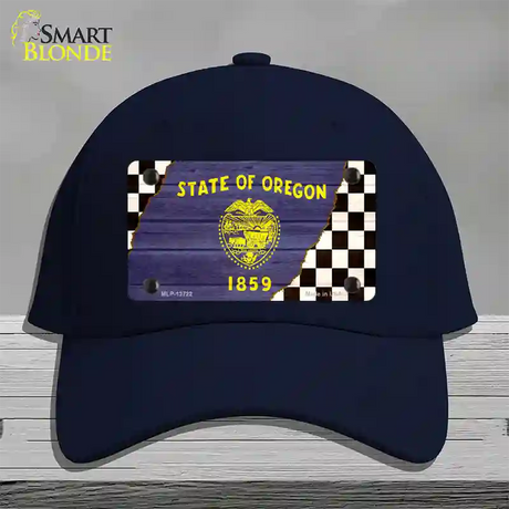 Oregon Racing Flag Novelty License Plate Hat Tag Cotton / Navy