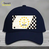 Rhode Island Racing Flag Novelty License Plate Hat Tag Cotton / Navy