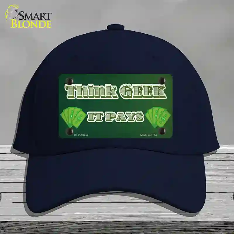 Think Geek Novelty License Plate Hat Tag Cotton / Navy