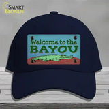 Welcome To The Bayou Novelty License Plate Hat Tag Cotton / Navy