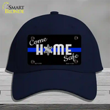 Come Home Safe Novelty License Plate Hat Tag Cotton / Navy