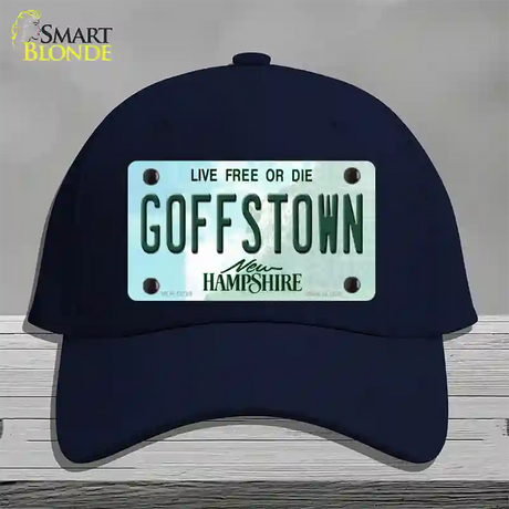 Goffstown New Hampshire Novelty License Plate Hat Tag Cotton / Navy