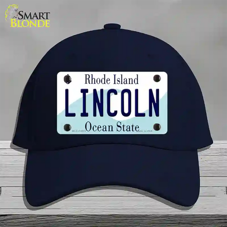 Lincoln Rhode Island Novelty License Plate Hat Novelty License Plate Hat Cotton / Navy