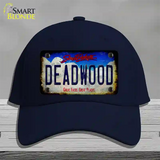 Deadwood South Dakota Rusty Novelty License Plate Hat Tag Cotton / Navy