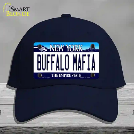 Buffalo Mafia New York Novelty License Plate Hat Tag Cotton / Navy