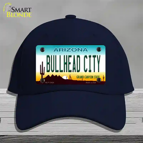 Bullhead City Arizona Novelty License Plate Hat Tag Cotton / Navy