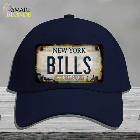 Bills Excelsior New York Rusty Novelty License Plate Hat Tag Cotton / Navy