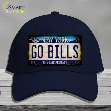 Go Bills New York Rusty Novelty License Plate Hat Tag Cotton / Navy