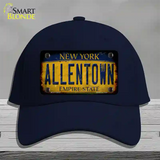 Allentown NY Yellow Rusty Novelty License Plate Hat Tag Cotton / Navy