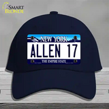 Allen 17 NY Blue Novelty License Plate Hat Tag Cotton / Navy