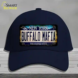 Buffalo Mafia NY Blue Rusty Novelty License Plate Hat Tag Cotton / Navy