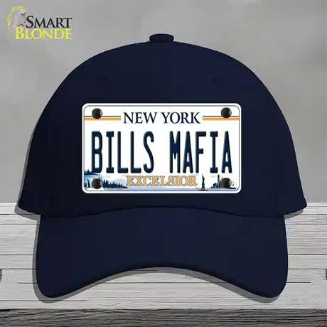 Bills Mafia NY Excelsior Novelty License Plate Hat Tag Cotton / Navy