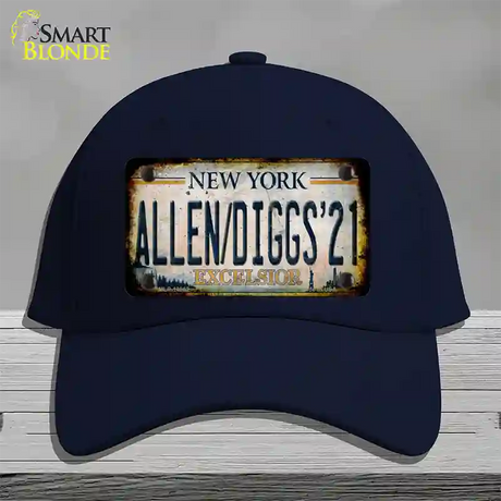 Allen Diggs 21 NY Excelsior Rusty Novelty License Plate Hat Tag Cotton / Navy