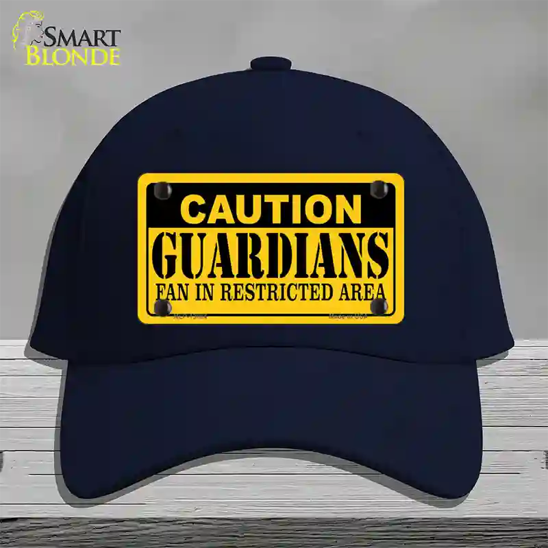 Caution Guardians Novelty License Plate Hat Tag Cotton / Navy