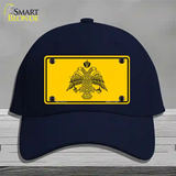 Byzantine Empire Flag Yellow Novelty License Plate Hat Tag Cotton / Navy