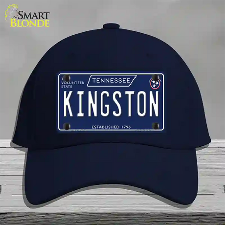 Kingston Tennessee Blue Novelty License Plate Hat Tag Cotton / Navy