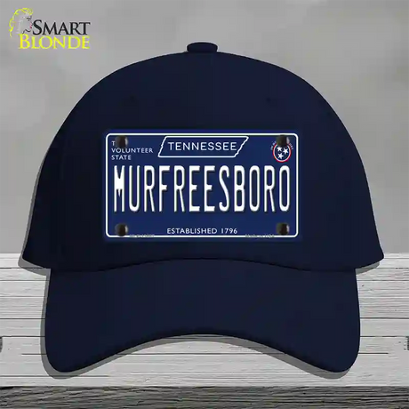 Murfreesboro Tennessee Blue Novelty License Plate Hat Tag Cotton / Navy